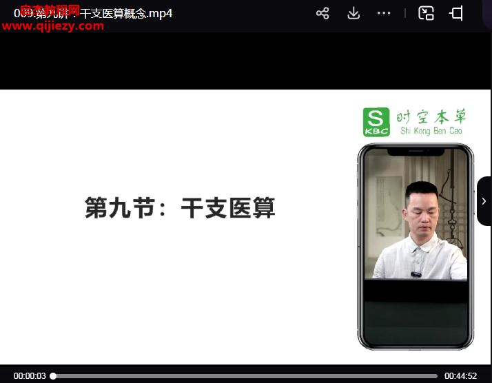 医算板块时空本草视频课程12集配套文字资料百度网盘下载学习