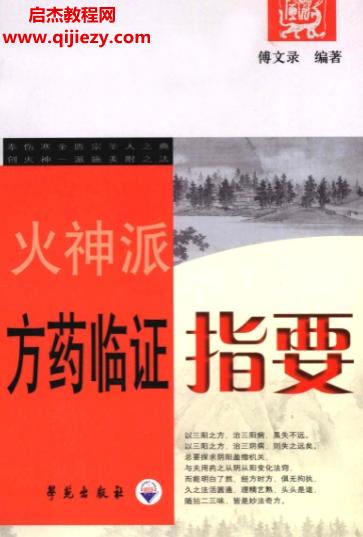 傅文錄編著中醫火神派系列叢書全2冊火神派方藥臨證指要火神派當代醫家驗案集電子書pdf百度網盤下載學習