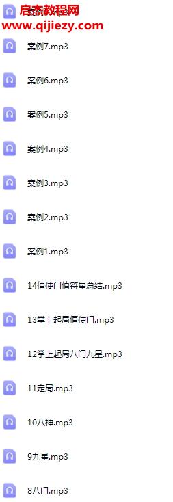 張巖客張氏奇門手上起局一二模塊音頻課程合集30集百度網盤下載學習