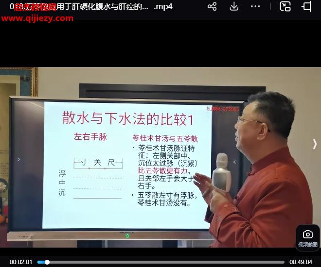 黃俊杰伊尹派仲景六病定位及脈法真傳班(一)視頻課程19集百度網盤下載學習