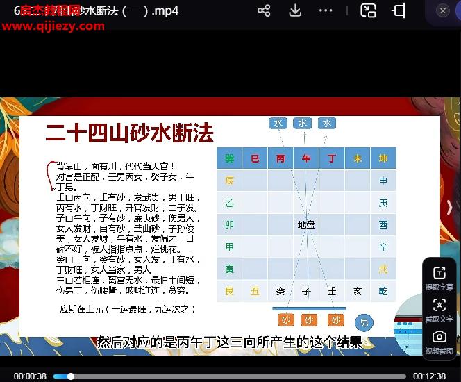 文曾风水道谷书院风水实操班视频课程67集百度网盘下载学习