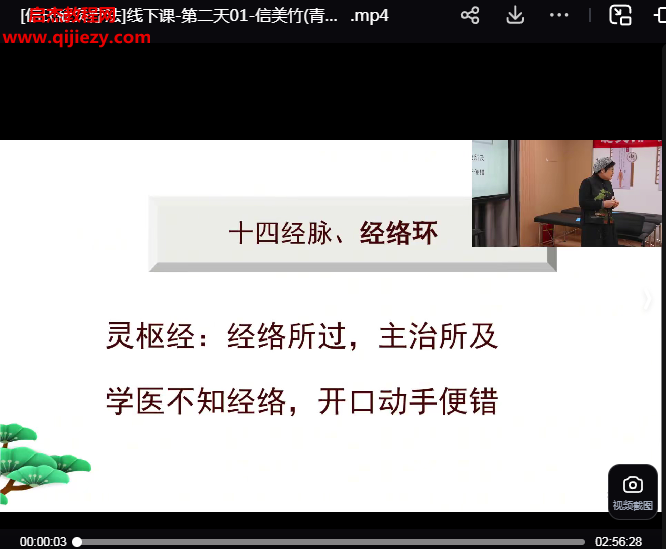 信美竹信氏砭灸疗法视频课程18集百度网盘下载学习