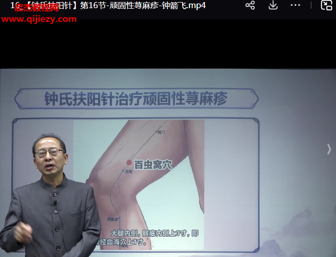 钟箭飞钟氏扶阳针线上课20集百度网盘下载学习