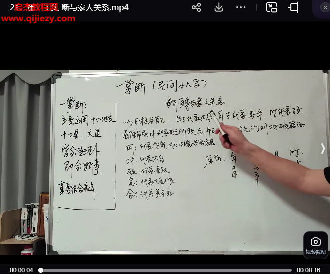 元極堂小八字一掌經視頻課程27集百度網盤下載學習