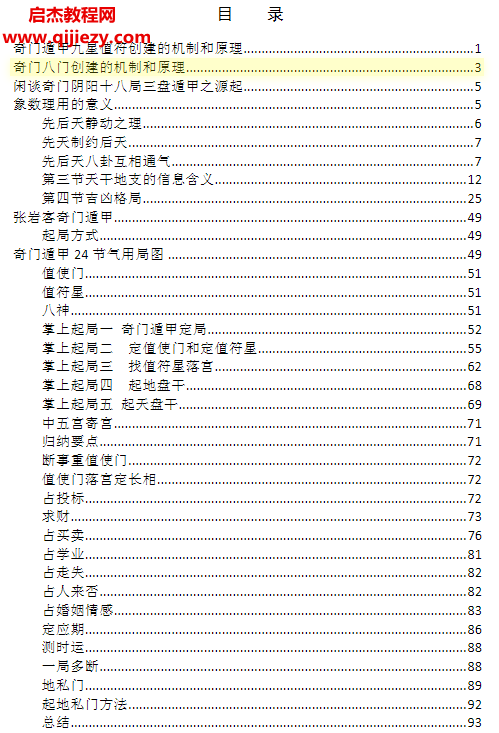 張巖客奇門全套打印筆記105頁電子書pdf百度網(wǎng)盤下載學(xué)習(xí)
