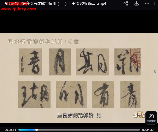 王璽顏真卿祭侄文稿的臨摹與創(chuàng)作運用視頻課程15集百度網(wǎng)盤下載學習