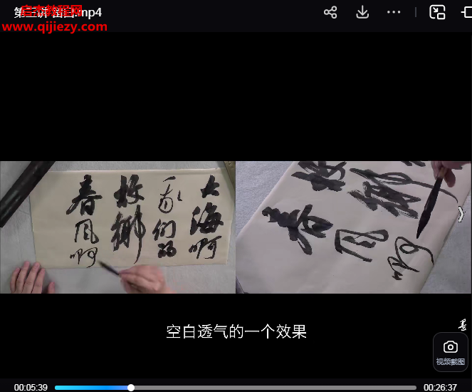 李良東從傳統走向現代行草技法六講視頻課程百度網盤下載學習