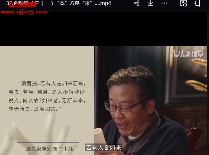 王德峰金剛經對禪宗修行的啟示完結視頻課程35集百度網盤下載學習