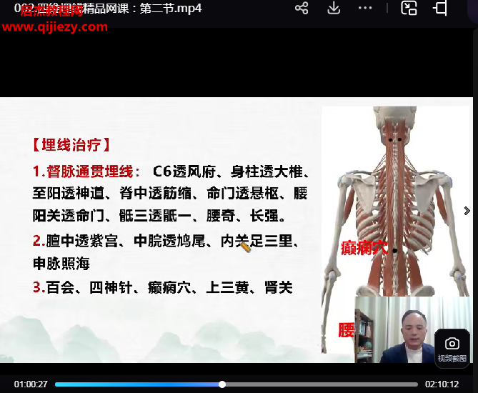林君四维埋线特约精品网课3集百度网盘下载学习