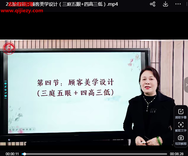 劉梅小小針面部風水美雕面授課視頻課程38集百度網盤下載學習