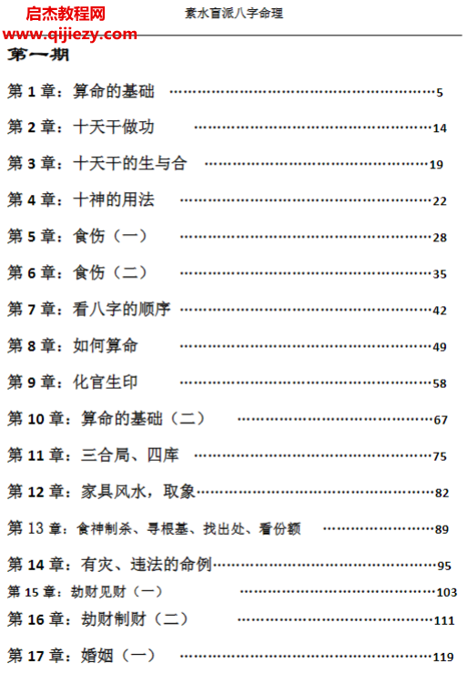 素水盲派八字命理1、2期合本打印版電子書pdf百度網(wǎng)盤下載學(xué)習(xí)