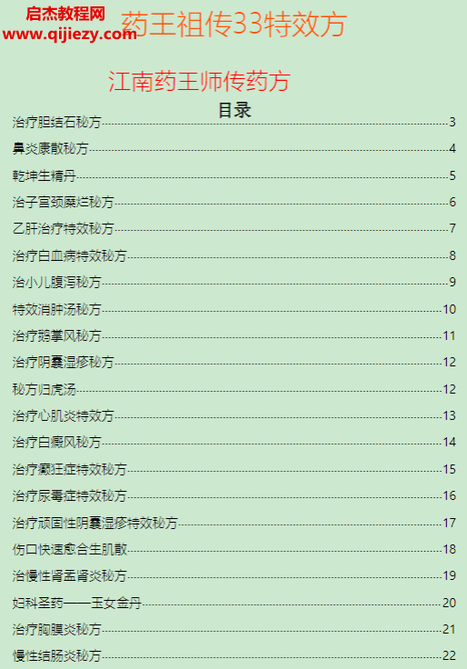药王祖传33特效方电子书pdf百度网盘下载学习