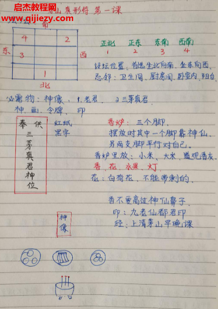 手抄本茅山真形符培训笔记电子书pdf百度网盘下载学习