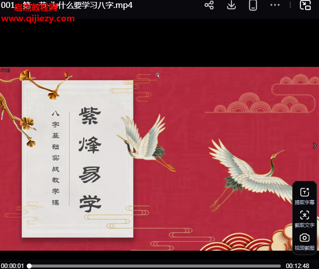 玄门紫烽玄门八字命理进阶课120集视频课程百度网盘下载学习