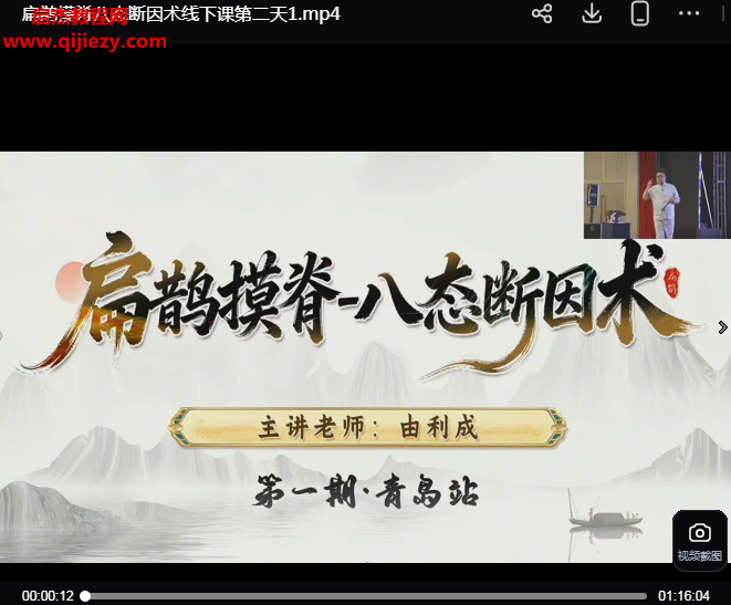 由利成扁鹊摸脊八态断因术三天线下课视频课程百度网盘下载学习