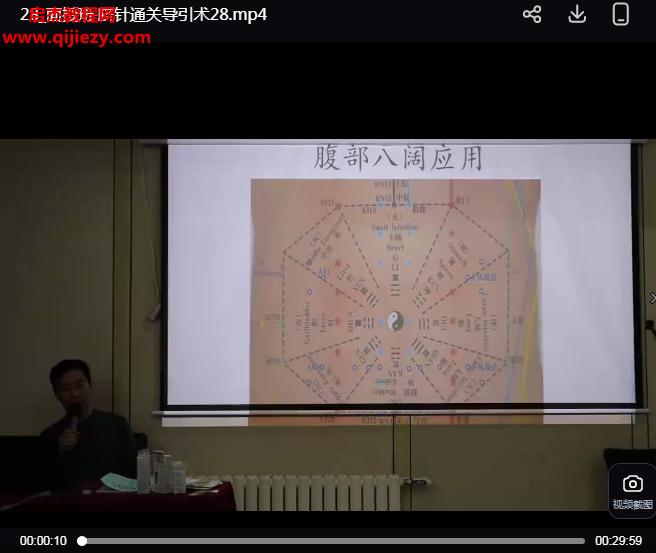 赵建新脐针通关导引术面授班视频课程43集百度网盘下载学习
