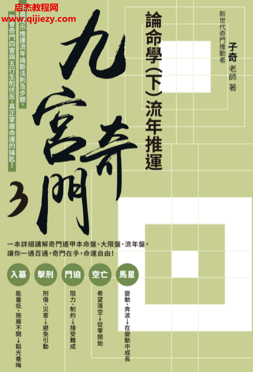 子奇著九宮奇门3论命学上下册电子书pdf百度网盘下载学习